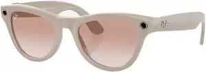 Умные очки Ray-Ban Meta Skyler RW4010 (серый глянцевый/розовый) фото