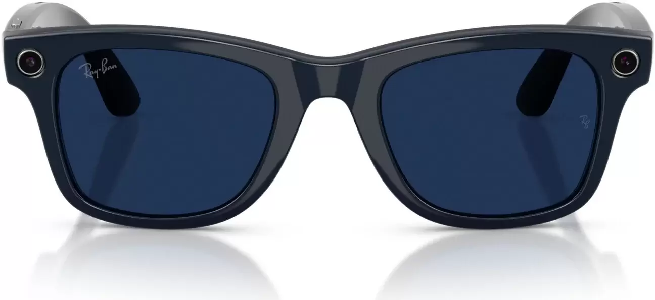 Умные очки Ray-Ban Meta Wayfarer Gen 2 RW4012 (large, темно-синий/прозрачный/синий) фото 3