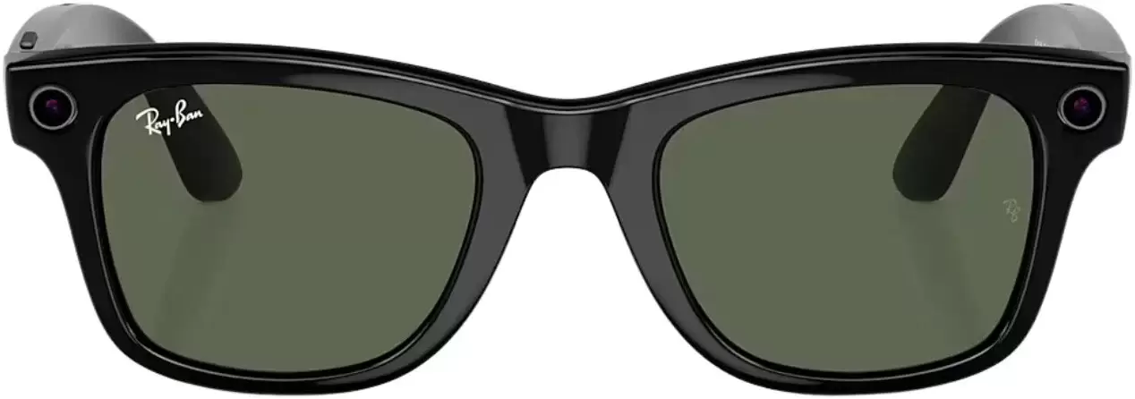 Умные очки Ray-Ban Meta Wayfarer RW4006 (черный матовый/зеленый, прозрачный) фото 5