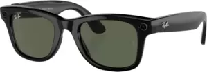Умные очки Ray-Ban Meta Wayfarer RW4008 (large, черный глянцевый/зеленый) фото
