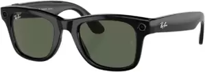 Умные очки Ray-Ban Meta Wayfarer RW4008 (large, черный матовый/зеленый, прозрачный)