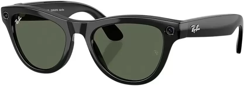 Ray-Ban Skyler Gen 2 RW4014 (large, глянцевый черный/прозрачный/зеленый)