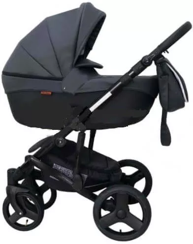 Универсальная коляска Ray Corsa Ecco 2 в 1 (27, кожа/серый/черный) фото