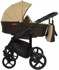Детская универсальная коляска Ray Teresa Lux 2 в 1 (8/светло-бежевый/коричневый) фото