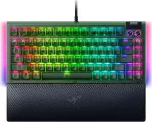 Клавиатура Razer BlackWidow V4 75% Phantom Edition (зеленый, нет кириллицы) фото