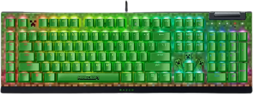 Razer BlackWidow V4 X Minecraft Edition (Razer Green, нет кириллицы)