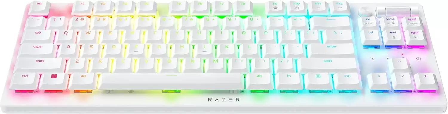 Клавиатура Razer DeathStalker V2 Pro TKL (белый, Razer Low Profile Optical Red, нет кириллицы) фото