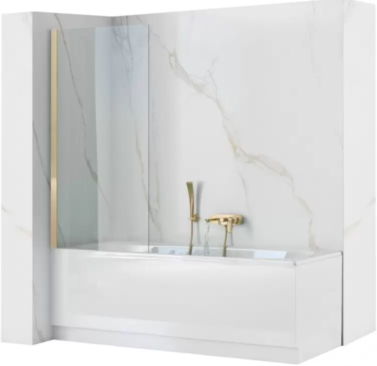 Шторка на ванну Rea Elegant Gold 80 W5601 фото 2