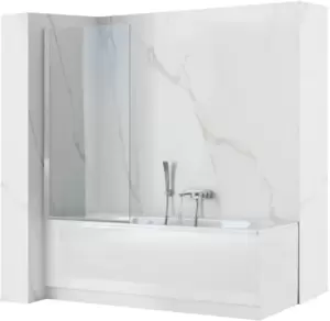 Шторка на ванну Rea Lagos Fix Chrom 80 W5630 фото
