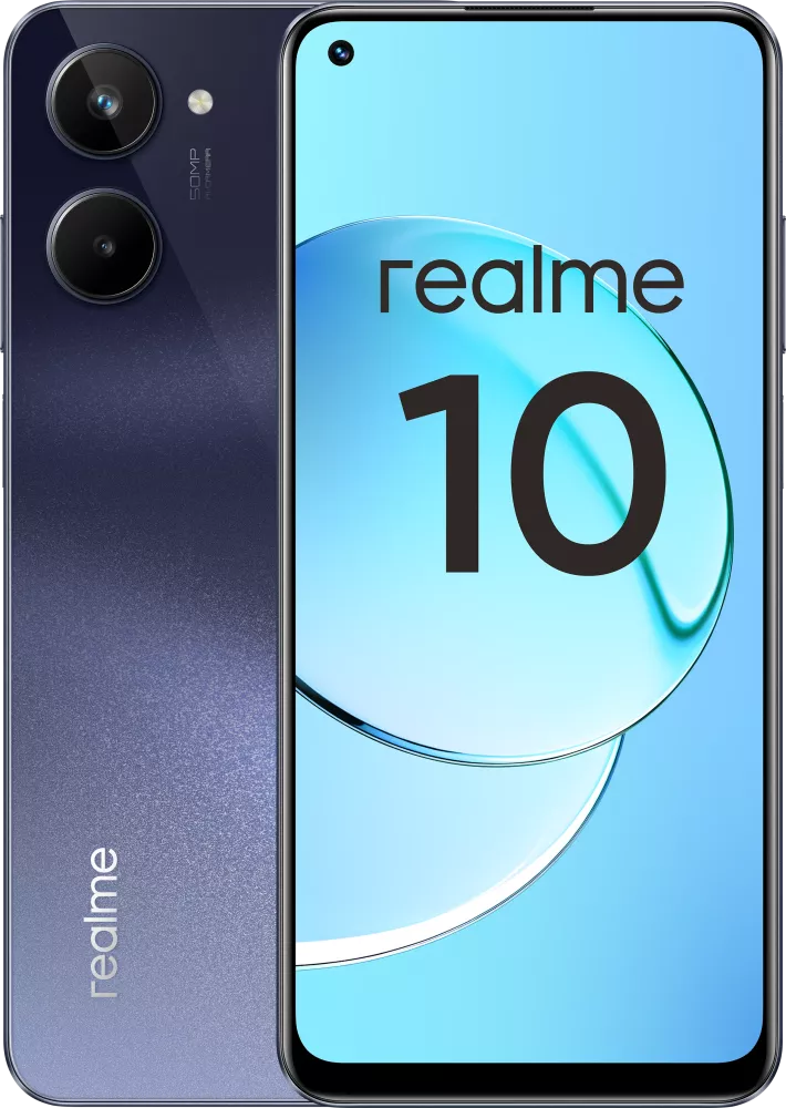 Realme 10 4G 4GB/128GB черный (международная версия)