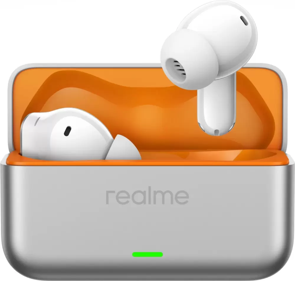 Realme Buds T500 Pro (белый/серебристый)