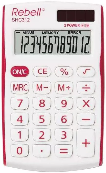 Калькулятор Rebell SHC312 Red фото