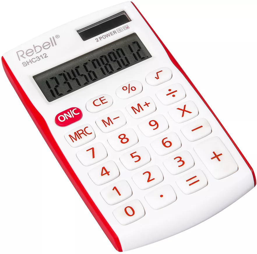 Калькулятор Rebell SHC312 Red фото 2