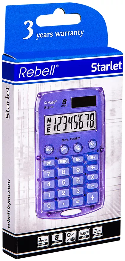 Калькулятор Rebell Starlet Violet фото 3