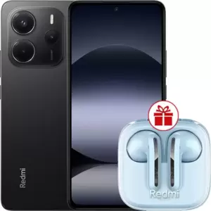 Redmi Note 14 8GB/256GB международная версия (черный) + наушники Xiaomi Redmi Buds 6 Active (голубой) по акции фото