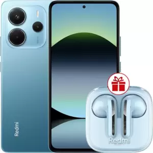 Redmi Note 14 8GB/256GB международная версия (синий) + наушники Xiaomi Redmi Buds 6 Active (голубой) по акции фото