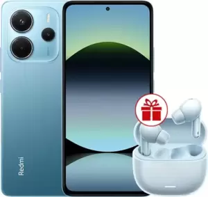 Redmi Note 14 8GB/256GB международная версия (синий) + наушники Xiaomi Redmi Buds 6 Lite (голубой) фото