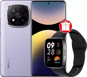 Redmi Note 14 Pro+ 5G 12GB/512GB международная версия (фиолетовый) + умные часы Xiaomi Redmi Watch 5 Active (черный) по акции фото