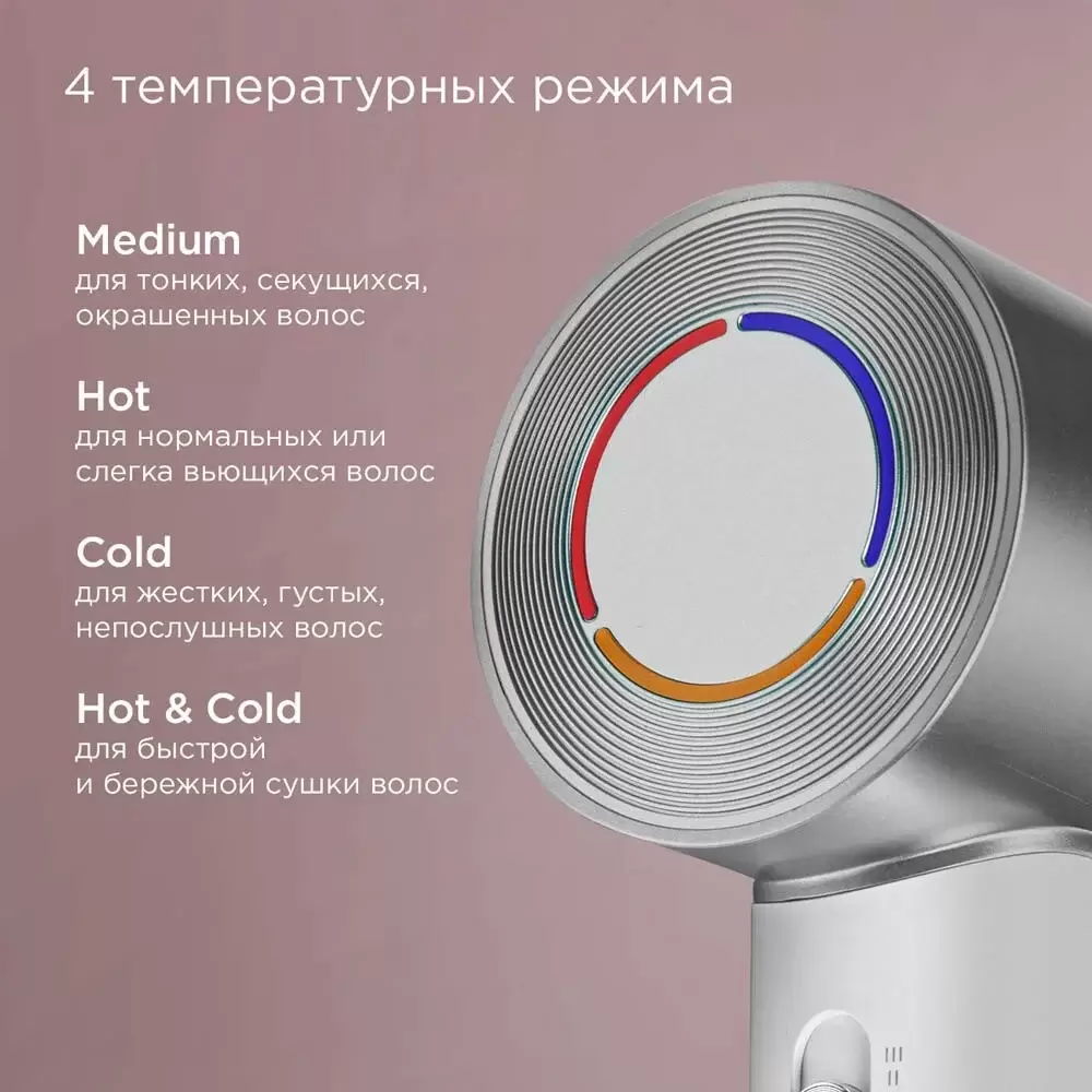 Фен Redmond HD1703 (серый/белый) фото