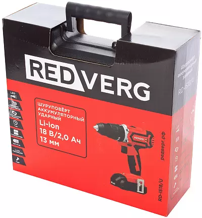 Дрель-шуруповерт RedVerg RD-IS18/U фото