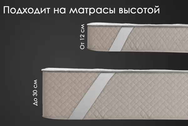 Наматрасник защитный Реноме Тк хлопковая 80/20 42/207н 70x200 (овечья шерсть, 320) фото