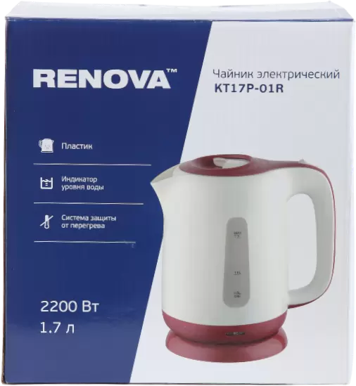 Электрочайник Renova KT17P-01R фото 4