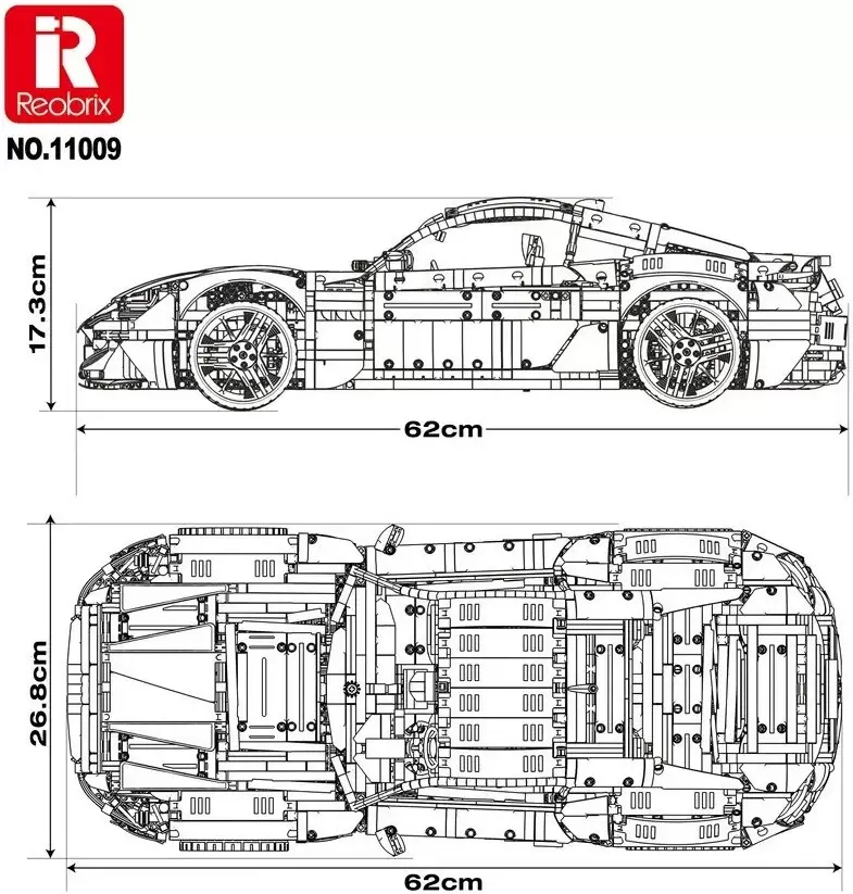 Конструктор Reobrix Maserati GranTurismo 11009 фото 3