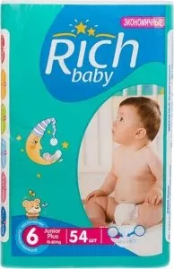 Подгузники Rich Baby Junior Plus 6 (54шт) фото