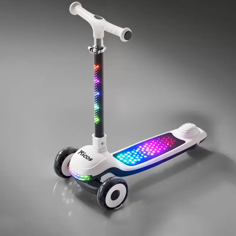 Трехколесный самокат Ricos Firefly JK-168 (черный/белый) фото