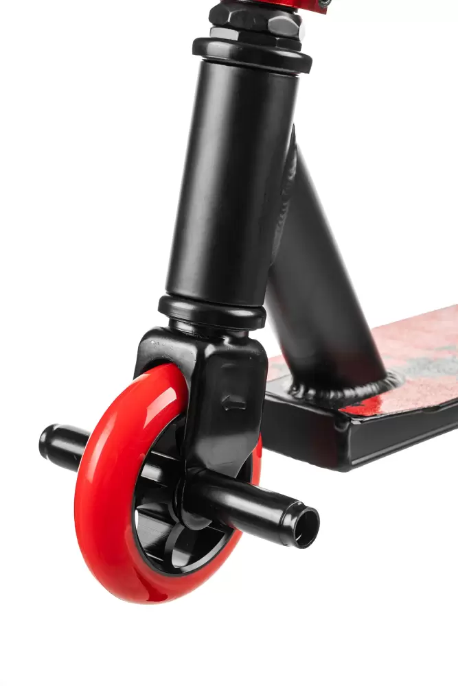 Трюковый самокат Ricos Flash JL-300A-4 (черный/красный) фото