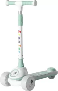 Трехколесный самокат Ricos LilStar JSCL668A (белый/бирюзовый) фото