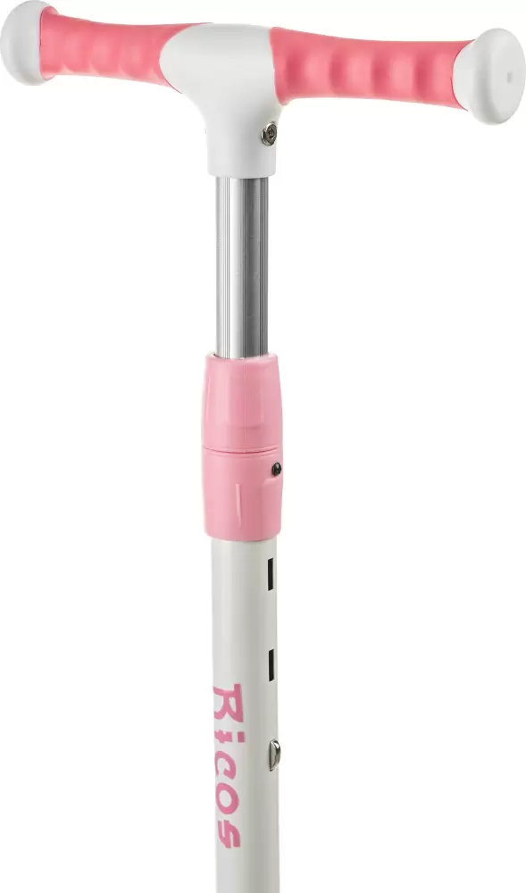 Трехколесный самокат Ricos LilStar JSCL668A (белый/розовый) фото