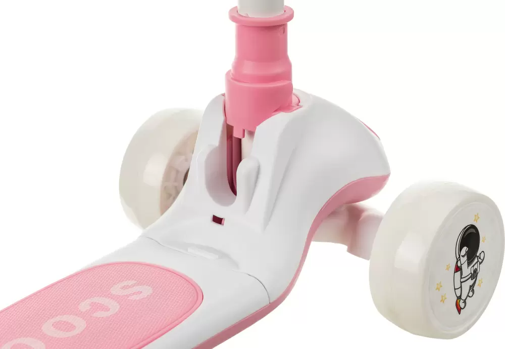 Трехколесный самокат Ricos LilStar JSCL668A (белый/розовый) фото