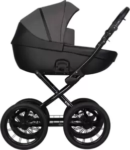 Детская универсальная коляска Riko Basic Pacco Prestige 2 в 1 (04/темно-серый/черный)