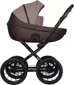 Детская универсальная коляска Riko Basic Pacco Prestige 2 в 1 (07/кофейный/темно-коричневый)