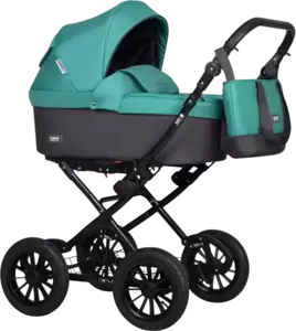 Детская универсальная коляска Riko Bella Classic 2025 2 в 1 (03 серый-малахит)