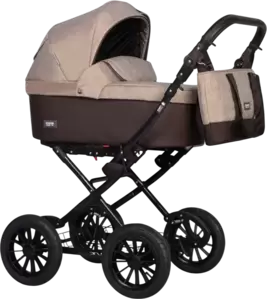 Детская универсальная коляска Riko Bella Classic 2025 2 в 1 (07 коричневый-бежевый)