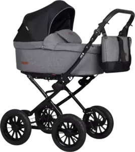 Детская универсальная коляска Riko Bella Lux Classic 2025 2 в 1 (01 темно-серый)