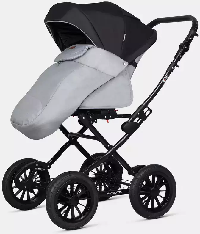 Детская универсальная коляска Riko Bella Lux Classic 2025 2 в 1 (Basic 02 серый) фото
