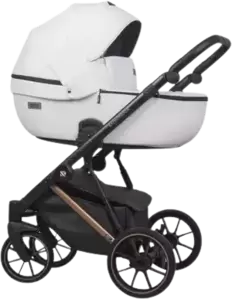 Детская универсальная коляска Riko Montana Premium 2 в 1 (11, белый, рама медь)