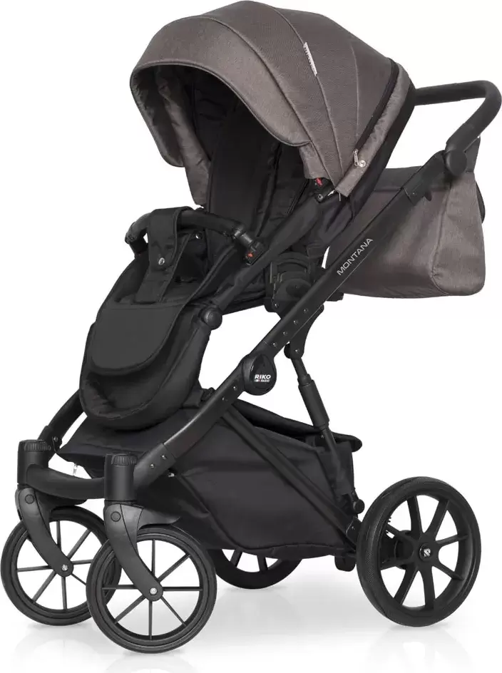 Детская универсальная коляска Riko Montana X 3 в 1 Basic 01 (коричневый) фото