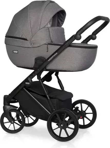 Детская универсальная коляска Riko Montana X 3 в 1 Basic 04 (графит) фото