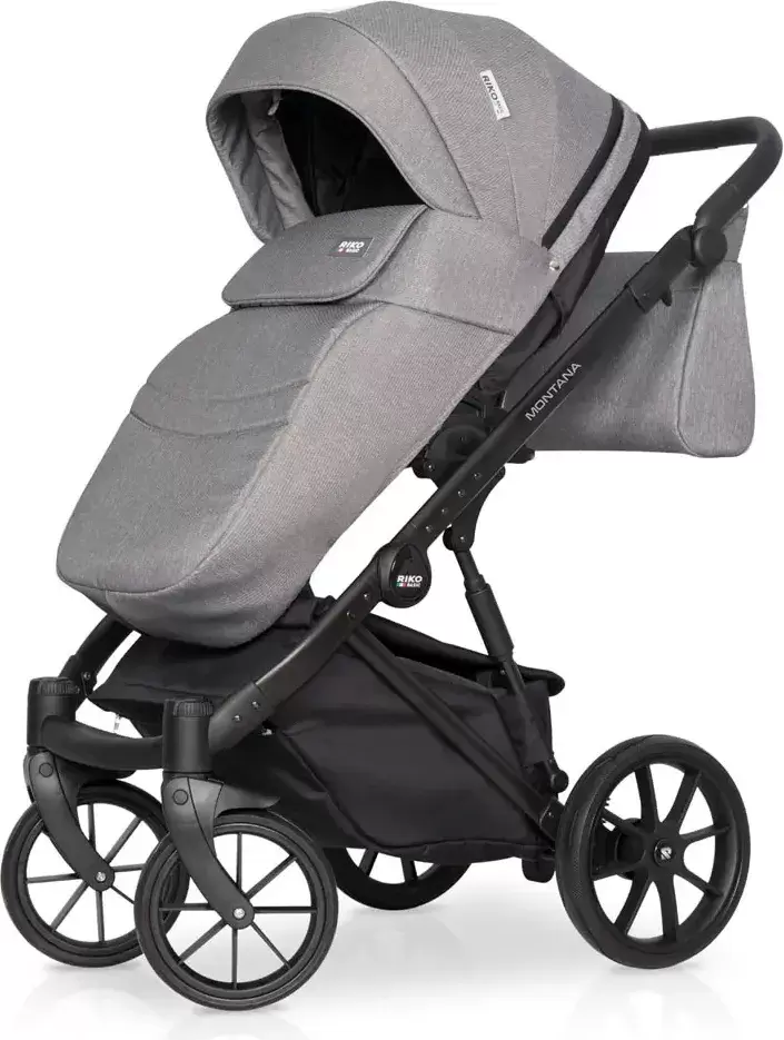 Детская универсальная коляска Riko Montana X 3 в 1 Basic 04 (графит) фото