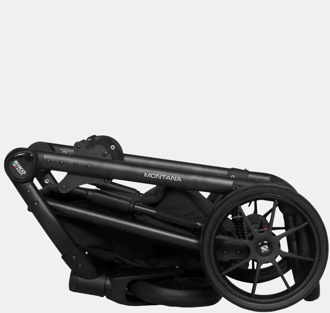 Детская универсальная коляска Riko Montana X Ecco 2 в 1 Basic (светло-серый/черный) фото