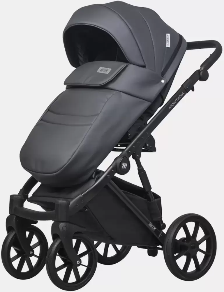 Детская универсальная коляска Riko Montana X Ecco 2 в 1 Basic 24 (графит) фото