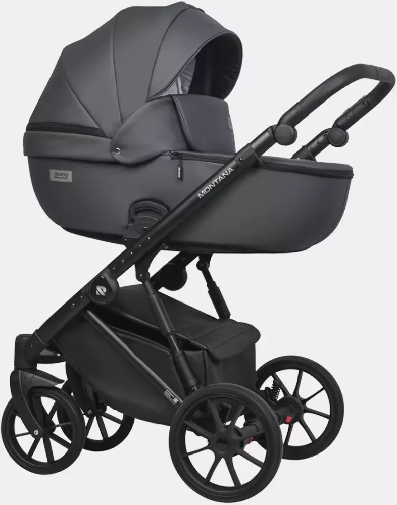 Детская универсальная коляска Riko Montana X Ecco 2 в 1 Basic 24 (графит) фото