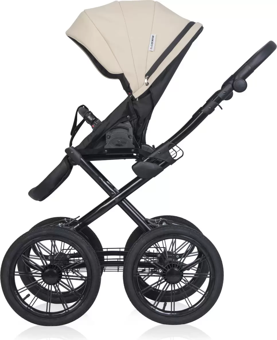 Детская универсальная коляска Riko Montana X Ecco Prestige 2 в 1 Basic 15 (бежевый) фото