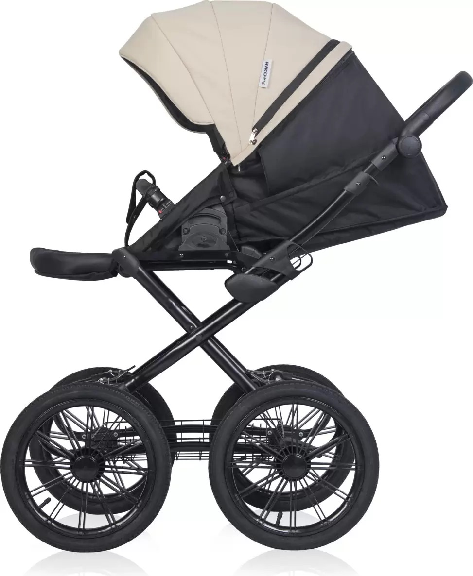 Детская универсальная коляска Riko Montana X Ecco Prestige 2 в 1 Basic 15 (бежевый) фото