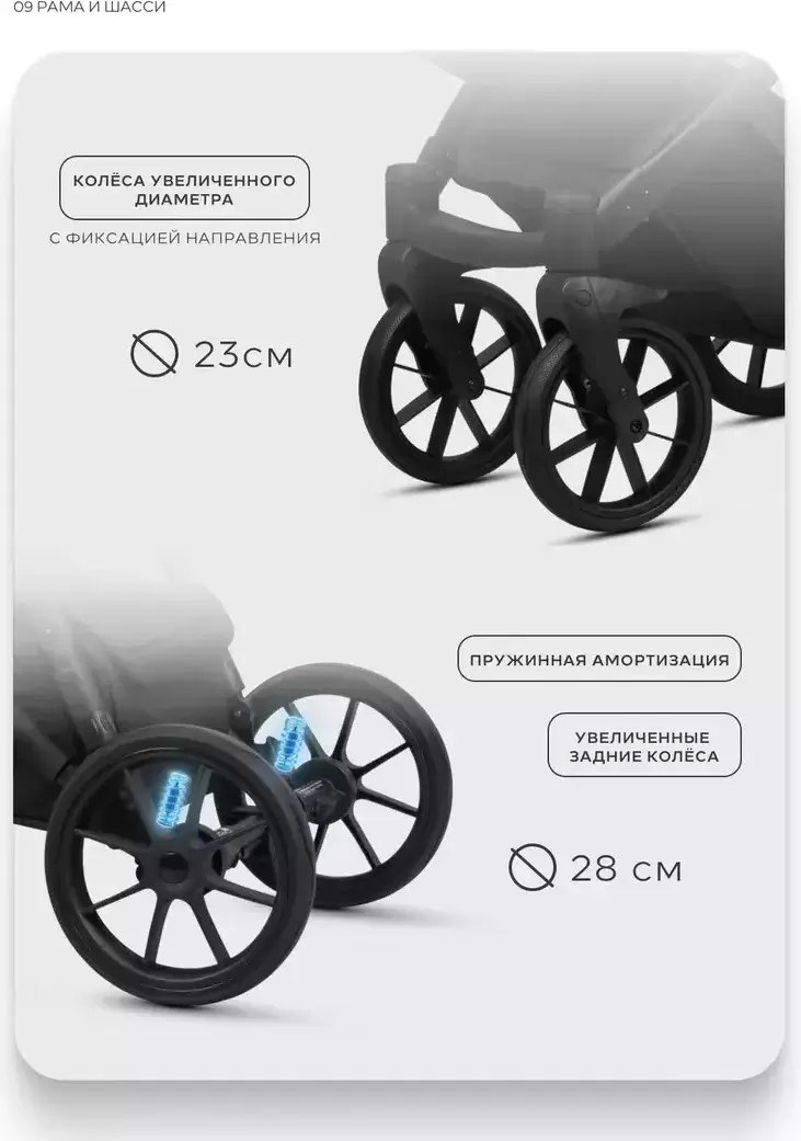 Детская универсальная коляска Riko Montana X Plus 2 В 1 Basic 40 (графит/серый) фото