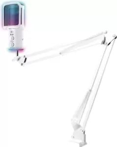 Проводной микрофон Ritmix DM-278 USB Gaming (белый) фото